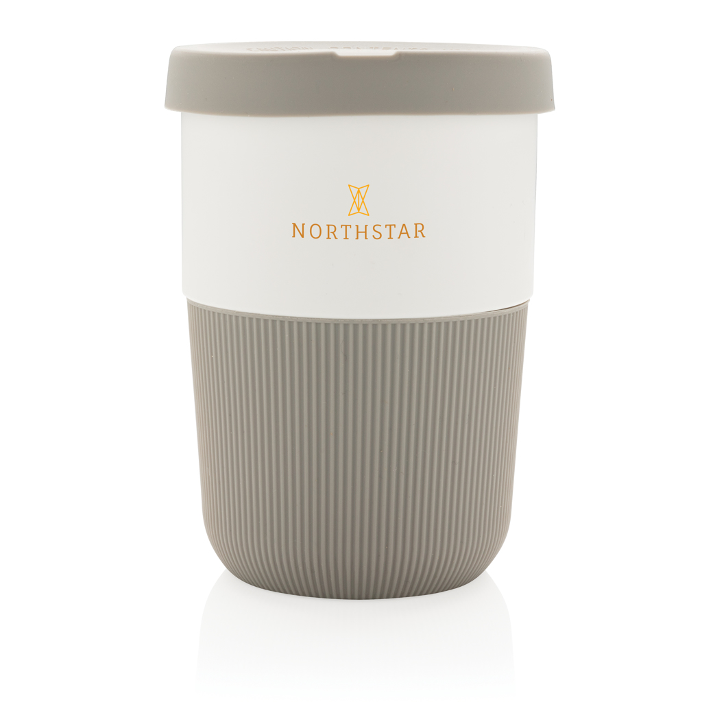 PLA Kaffeebecher To‑Go 380 ml, pflanzenbasiert – schwarz PLA Kaffeebecher To‑Go 380 ml, pflanzenbasiert – schwarz