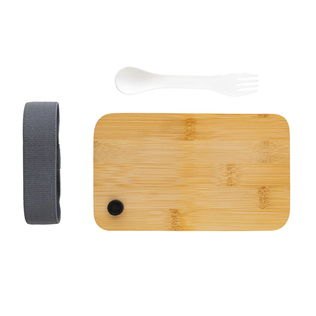 XD Collection RCS Lunchbox mit Bambusdeckel, 0,7 l (Recycling-PP, bedruckbar) XD Collection RCS Lunchbox mit Bambusdeckel, 0,7 l (Recycling-PP, bedruckbar)
