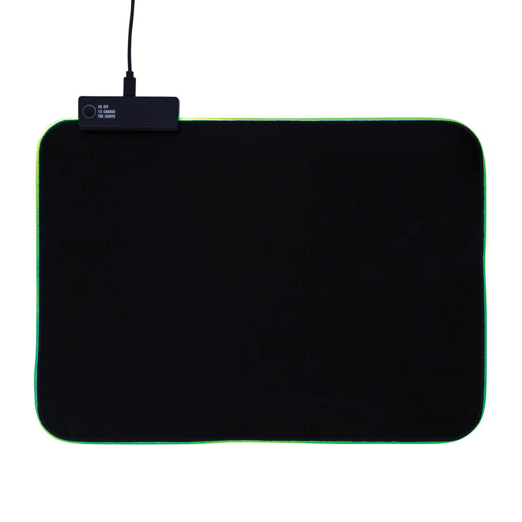 RGB Pro Gaming Mauspad, PVC-frei & rutschfest – schwarz