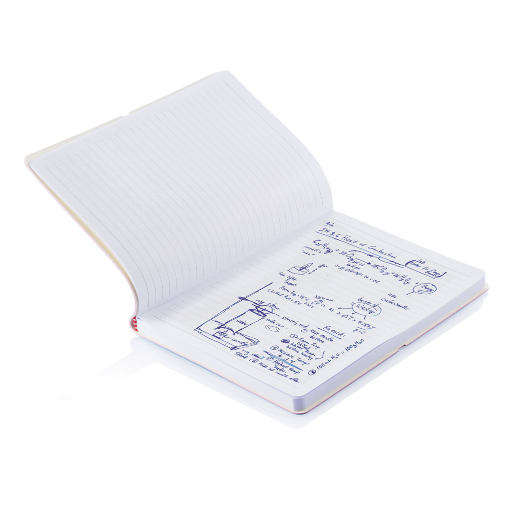 XD Collection Deluxe Softcover Notizbuch A5 schwarz – 192 linierte Seiten, FSC-Mix, bedruckbar