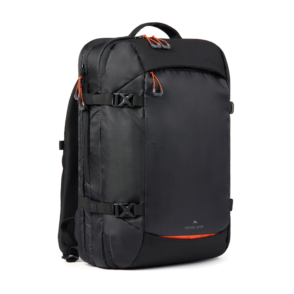 Nordic Drift RCS Traveling Rucksack 25L, recyceltes PET, mit Logo bedruckbar