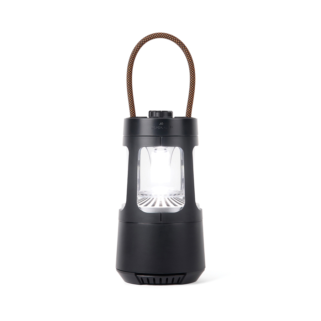 Nordic Drift Everest Campinglaterne mit 10-W-Lautsprecher, IPX4 – mit Logo bedruckbar