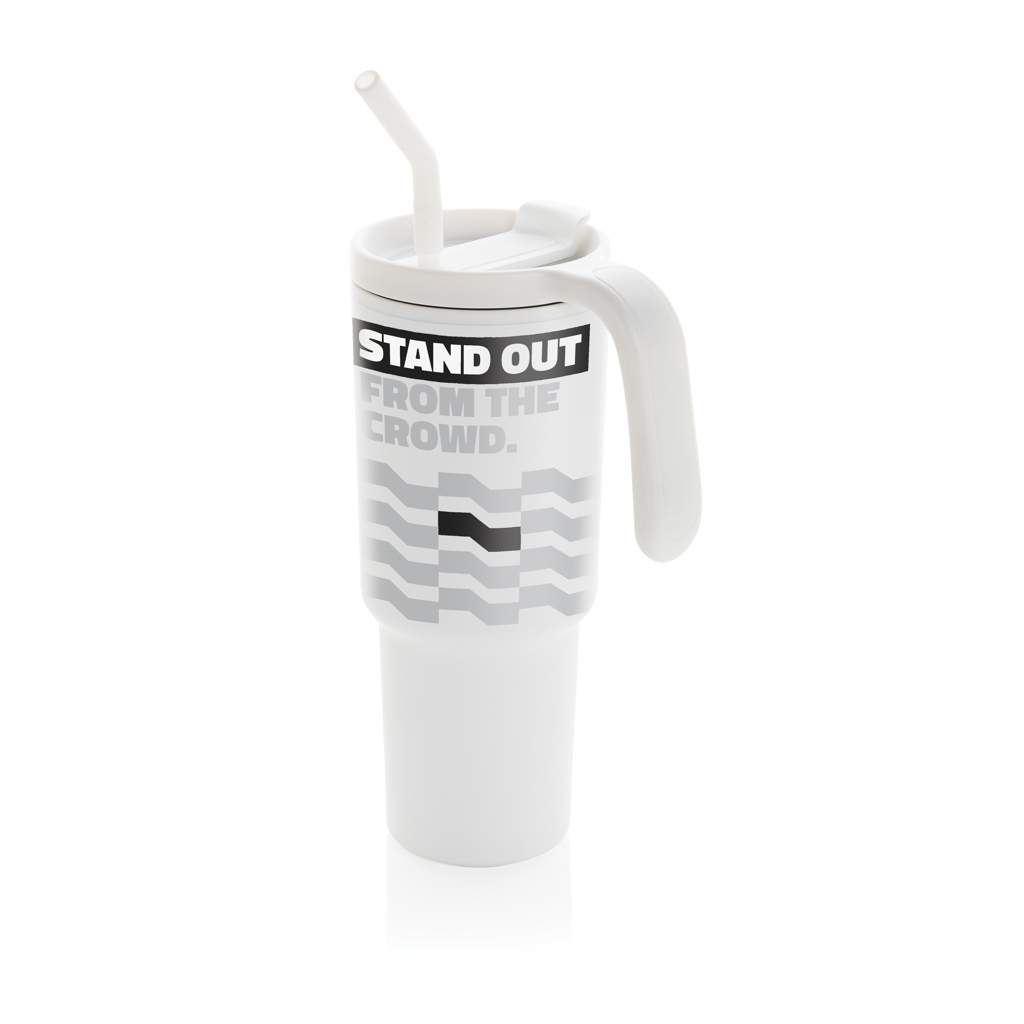 XD Collection Graphic 360 Becher 900 ml — RCS-recycelter Edelstahl, mit 360°-Rundum-Digitaldruck