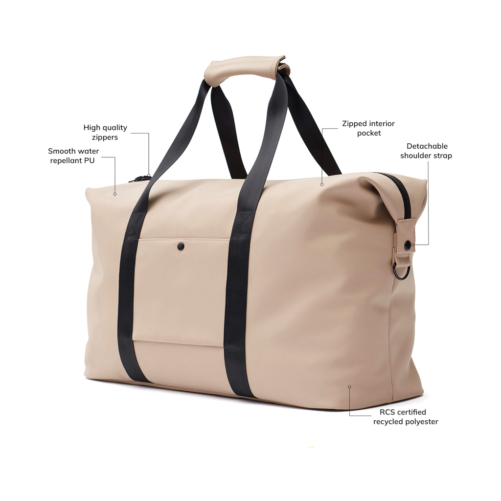 VINGA Baltimore Weekendbag aus Polyester mit PU-Beschichtung — bedruckbar