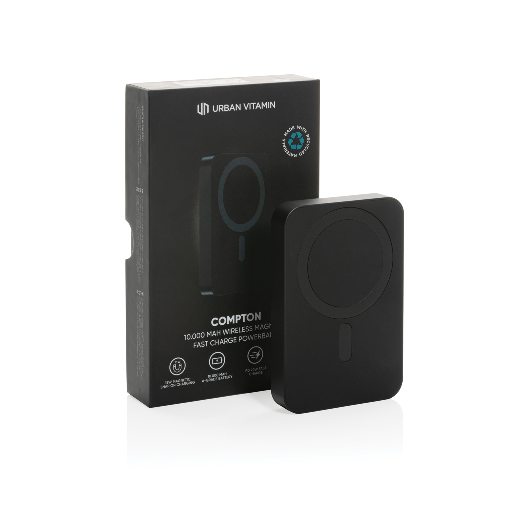 Compton Powerbank 10000mAh Alu – Magnetische Schnelllade-Technologie für Events Compton Powerbank 10000mAh Alu – Magnetische Schnelllade-Technologie für Events