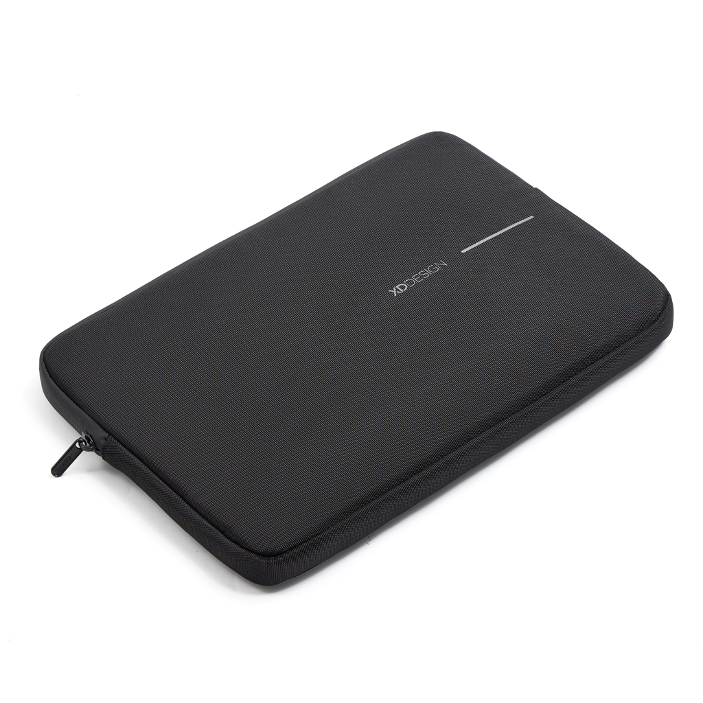 XD Design 16-Zoll Laptop Sleeve aus 1200D rPET, schwarz, mit Logo bedruckbar