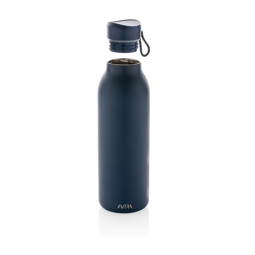 Avira Avior Vakuumflasche 500 ml aus recyceltem Edelstahl, bedruckbar mit Logo