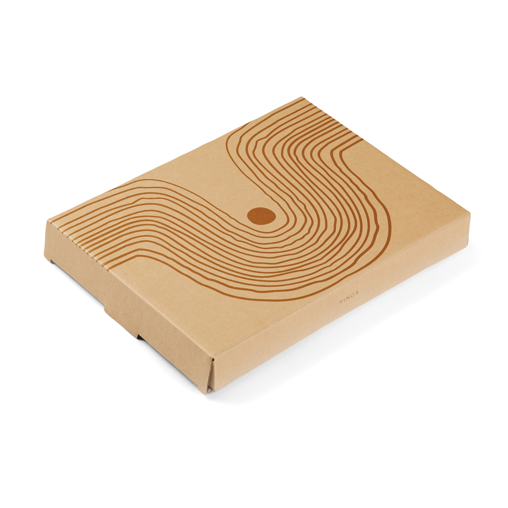 VINGA Nuvem Servierplatte aus handglasiertem Steingut, beige