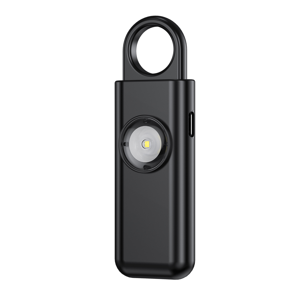 XD Collection Safio Personenalarm mit SOS-Funktion und 150 dB, wiederaufladbar, mit Logo bedruckbar