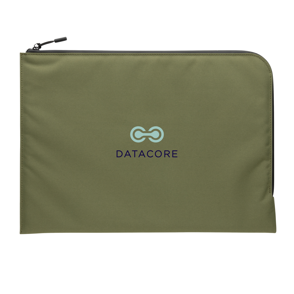 Impact Aware™ 15,6 Zoll Laptop Sleeve aus recyceltem PET, grün — bedruckbar Impact Aware™ 15,6 Zoll Laptop Sleeve aus recyceltem PET, grün — bedruckbar