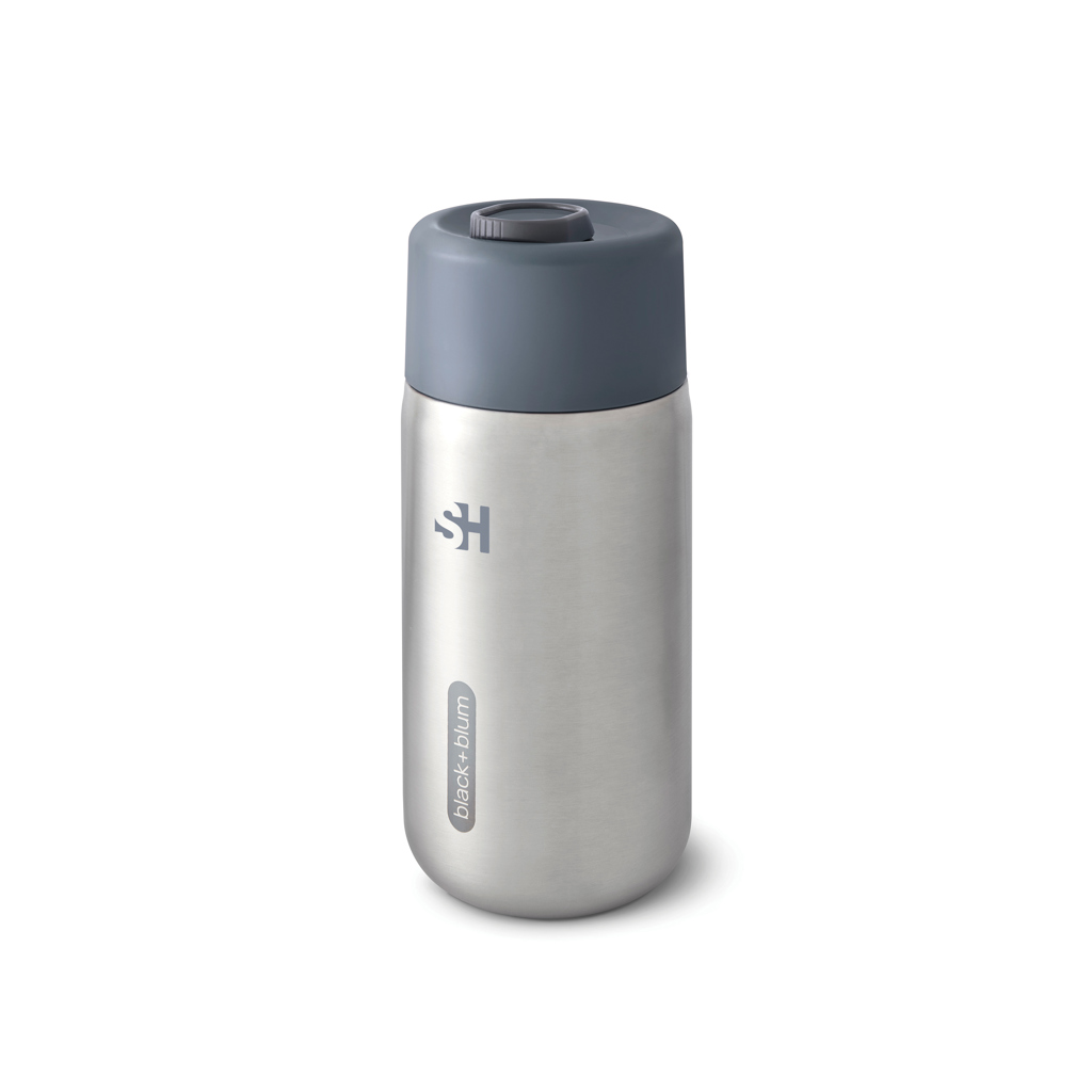 Black+Blum Thermobecher 340 ml Edelstahl auslaufsicher mit Logo bedruckbar Black+Blum Thermobecher 340 ml Edelstahl auslaufsicher mit Logo bedruckbar