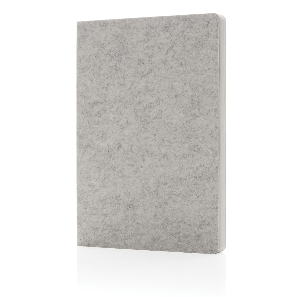XD Collection Phrase A5-Notizbuch aus recyceltem Filz, GRS-zertifiziert XD Collection Phrase A5-Notizbuch aus recyceltem Filz, GRS-zertifiziert