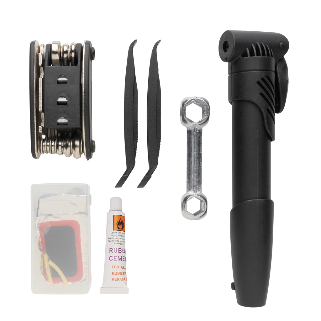 17-tlg. Fahrradreparatur-Set XD Collection mit 16-in-1 Multitool, bedruckbar 17-tlg. Fahrradreparatur-Set XD Collection mit 16-in-1 Multitool, bedruckbar