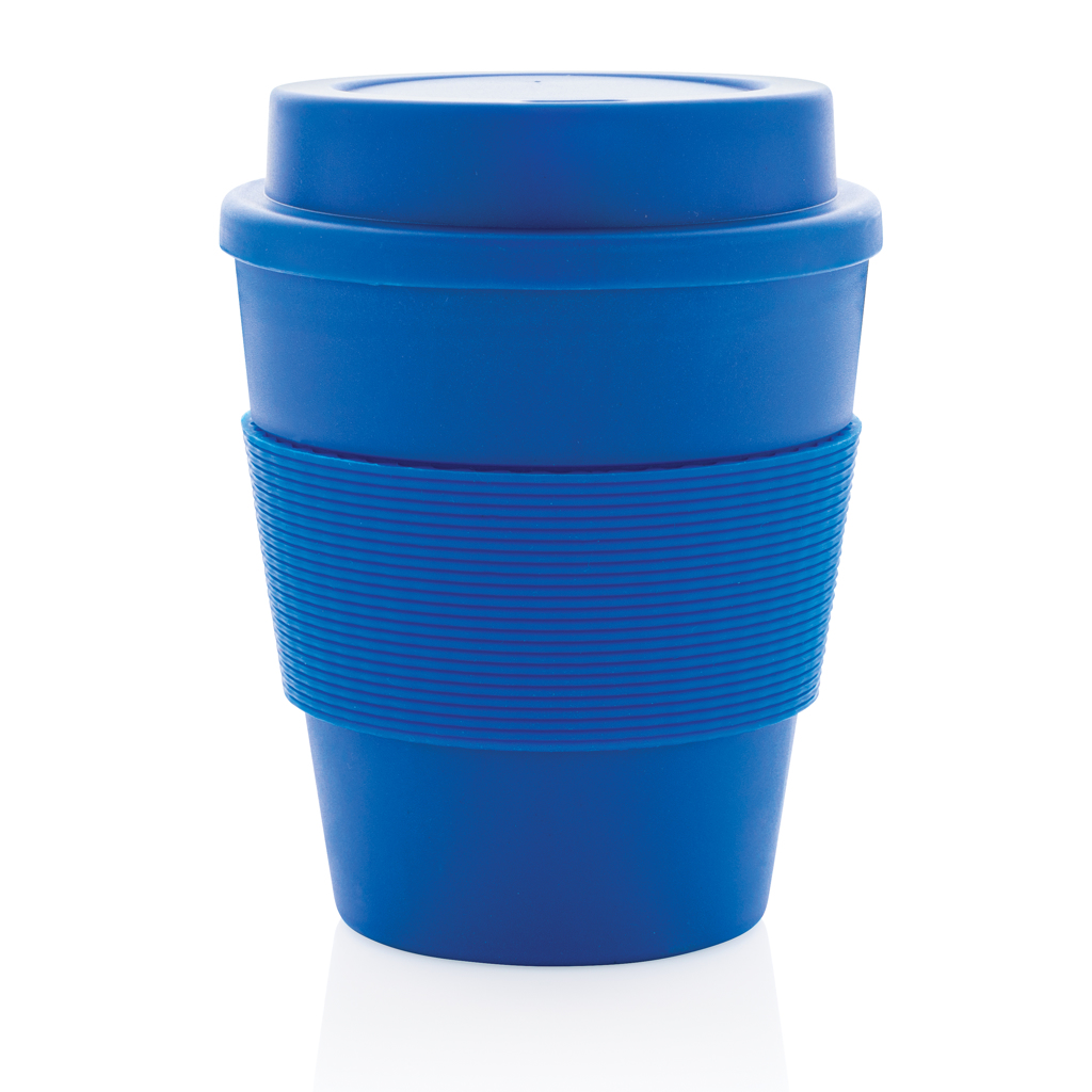 XD Collection wiederverwendbarer Coffee-to-go Becher 350 ml mit Silikon-Sleeve XD Collection wiederverwendbarer Coffee-to-go Becher 350 ml mit Silikon-Sleeve