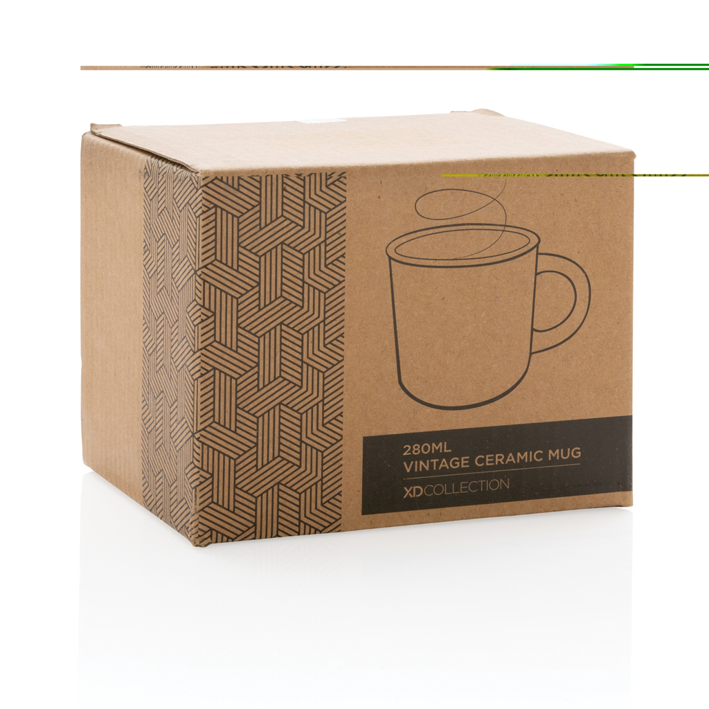 Langlebige Keramiktasse 280 ml, spülmaschinenfest – weiß
