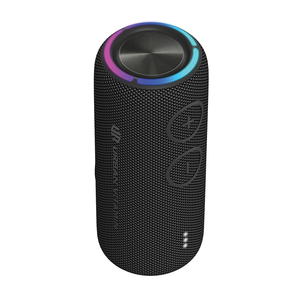 Urban Vitamin Pacific Grove 30W IPX7 Bluetooth-Speaker aus RCS-Recyclingmaterial mit Lasergravur Urban Vitamin Pacific Grove 30W IPX7 Bluetooth-Speaker aus RCS-Recyclingmaterial mit Lasergravur