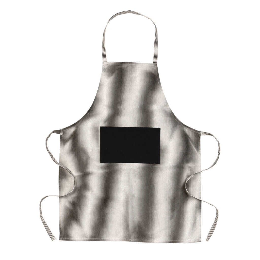 Ukiyo Aware 280gr rCotton Deluxe Schürze, recycelte Baumwolle, schwarz, bedruckbar