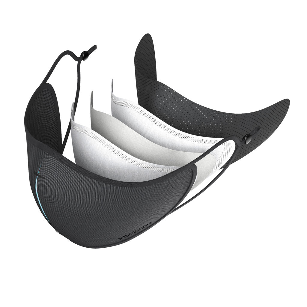 XD Design Masken-Set mit 5 Hyproof®-Filtern und Etui, bedruckbar XD Design Masken-Set mit 5 Hyproof®-Filtern und Etui, bedruckbar