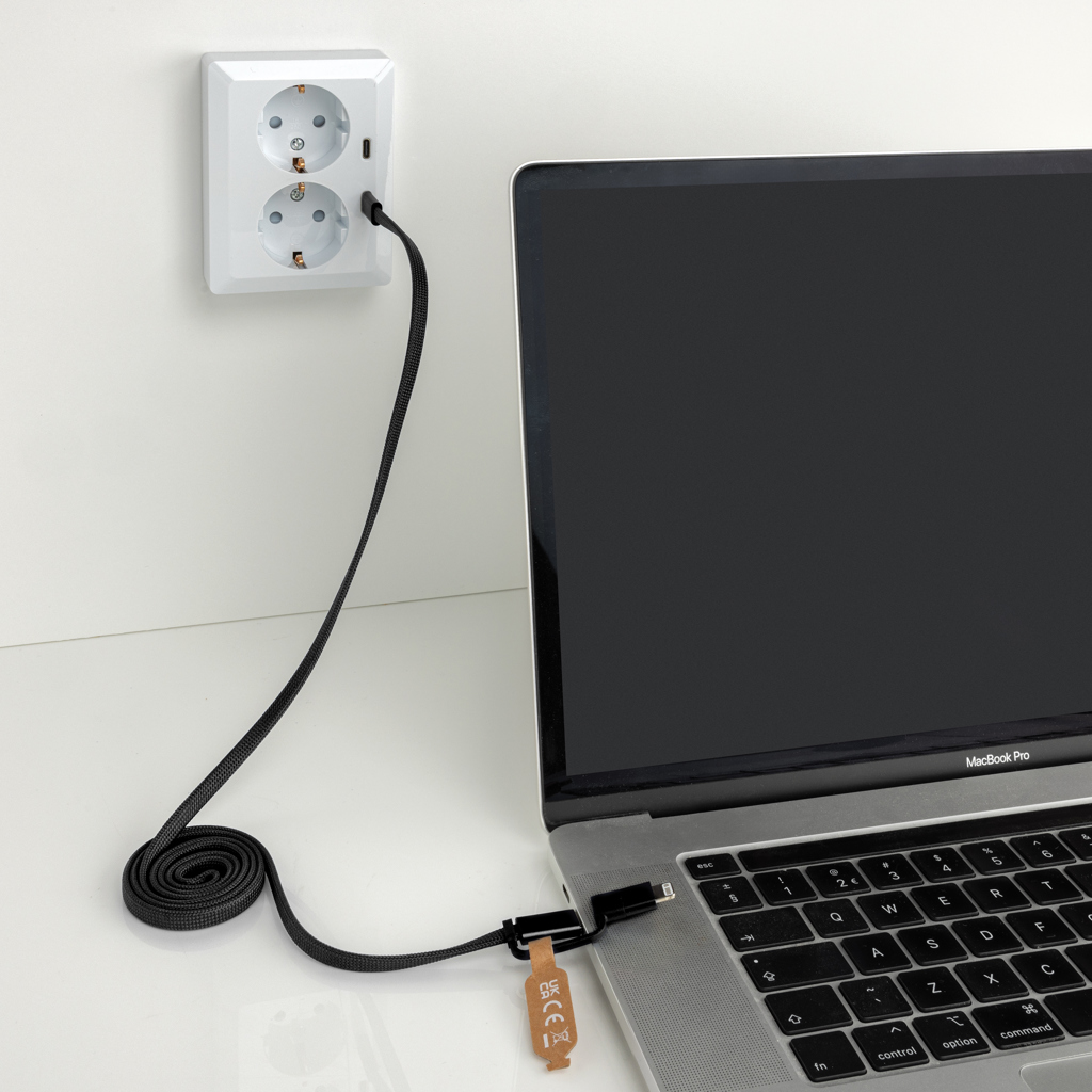 XD Xclusive Arc 60W 2-in-1 Magnetkabel aus recyceltem TPE und PET