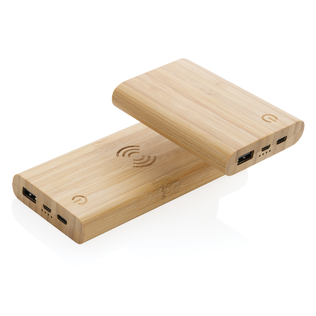 BambooPower 5000mAh Powerbank für Events und Messen mit Logo-Option