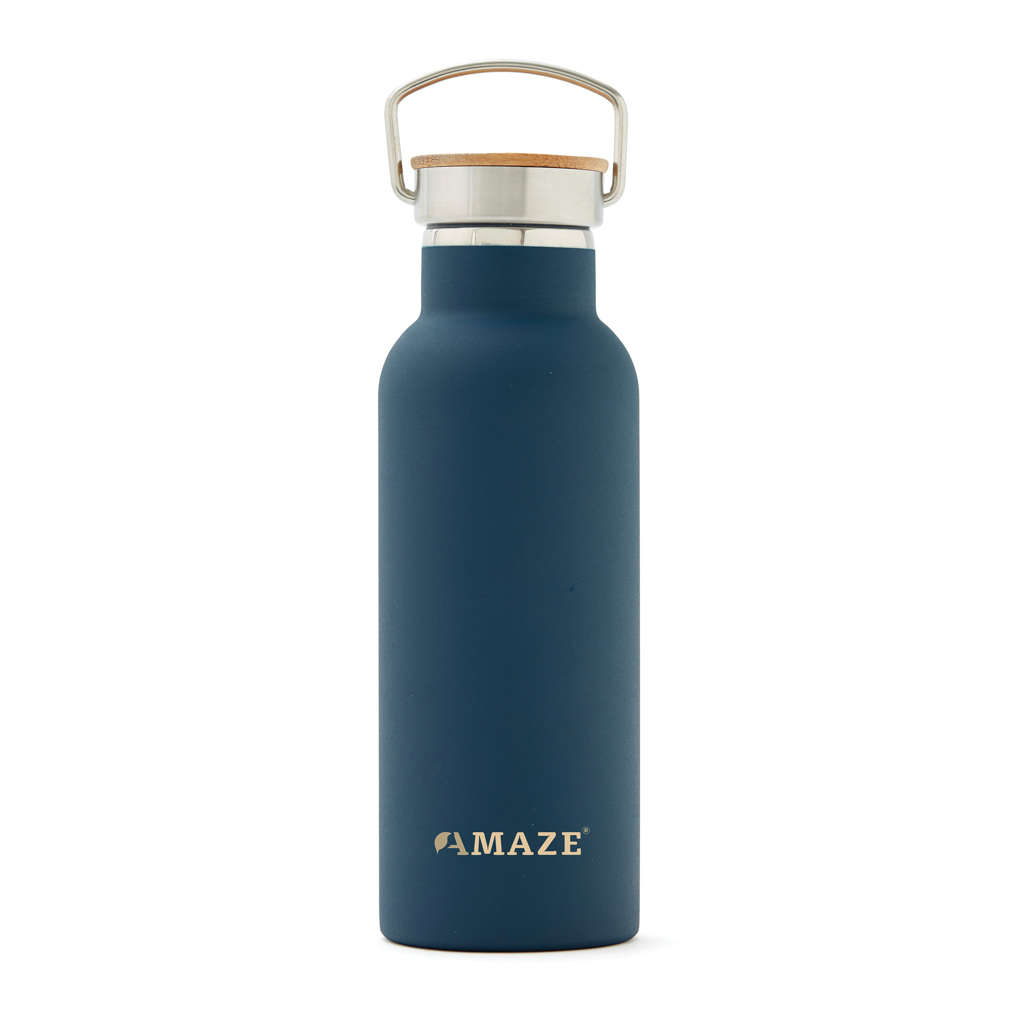 VINGA Miles Thermosflasche 500 ml mit Bambusdeckel – bedruckbar mit Logo VINGA Miles Thermosflasche 500 ml mit Bambusdeckel – bedruckbar mit Logo