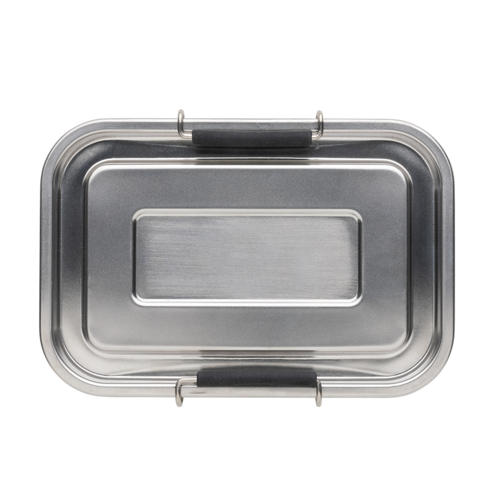 XD Collection Lunchbox aus RCS-Edelstahl, 0,8 L, auslaufsicher, mit Logo XD Collection Lunchbox aus RCS-Edelstahl, 0,8 L, auslaufsicher, mit Logo