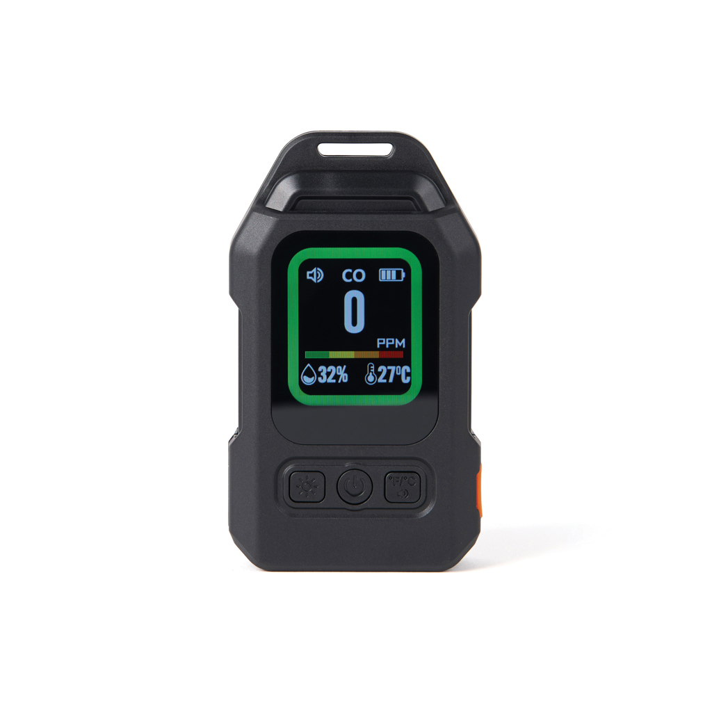 Nordic Drift Everest tragbarer CO-Detektor mit 100-dB-Alarm und Farbdisplay, bedruckbar Nordic Drift Everest tragbarer CO-Detektor mit 100-dB-Alarm und Farbdisplay, bedruckbar