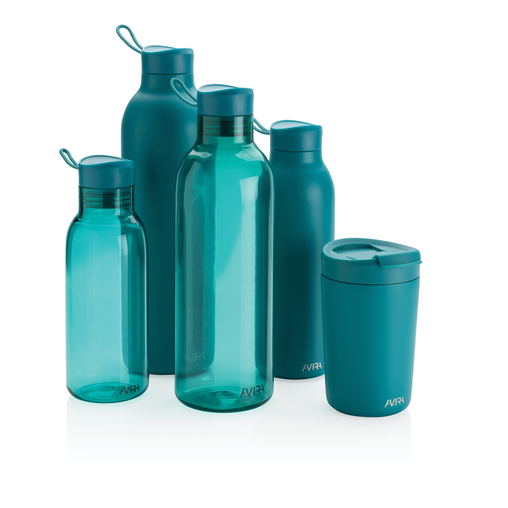 Avira Avior Vakuumflasche 500 ml aus recyceltem Edelstahl, bedruckbar mit Logo