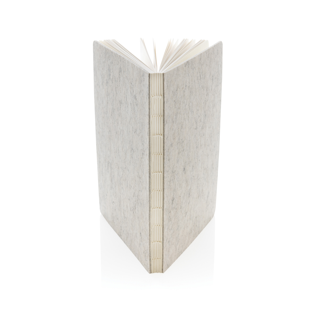 XD Collection Phrase A5-Notizbuch aus recyceltem Filz, GRS-zertifiziert
