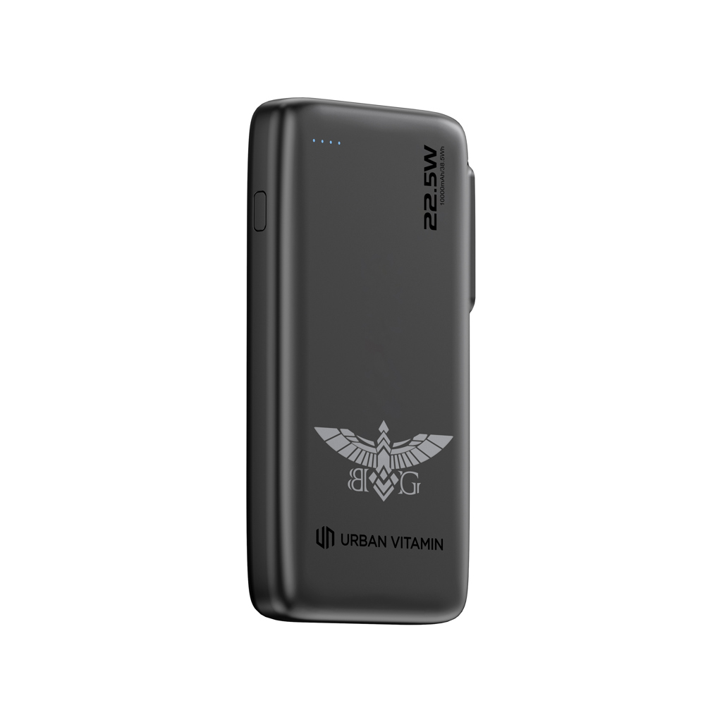 Urban Vitamin Emeryville Powerbank 10.000 mAh mit integriertem USB-C-Kabel