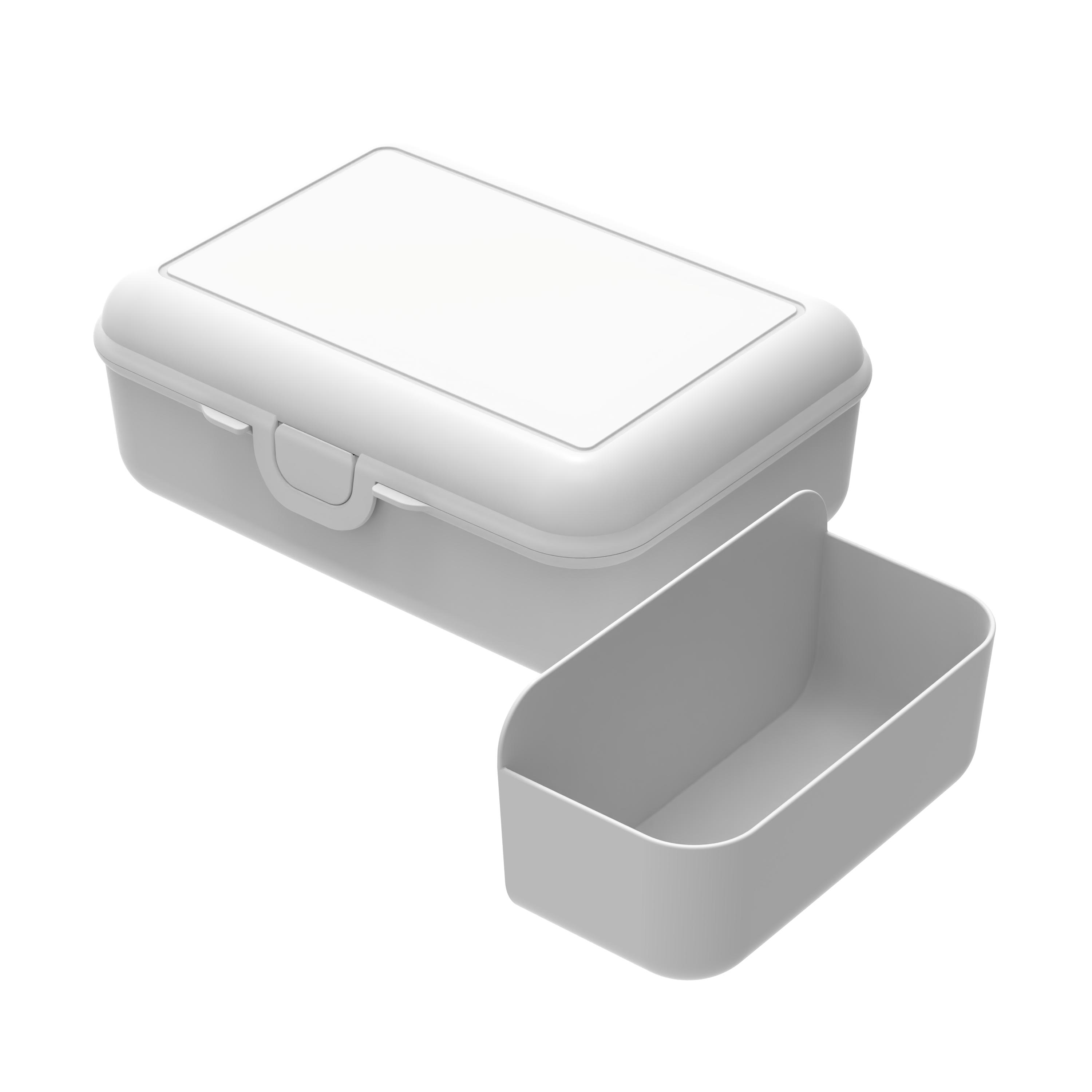 Vorratsdose "School-Box" deluxe, mit Trennschale – Trennschale_Weiss Vorratsdose "School-Box" deluxe, mit Trennschale