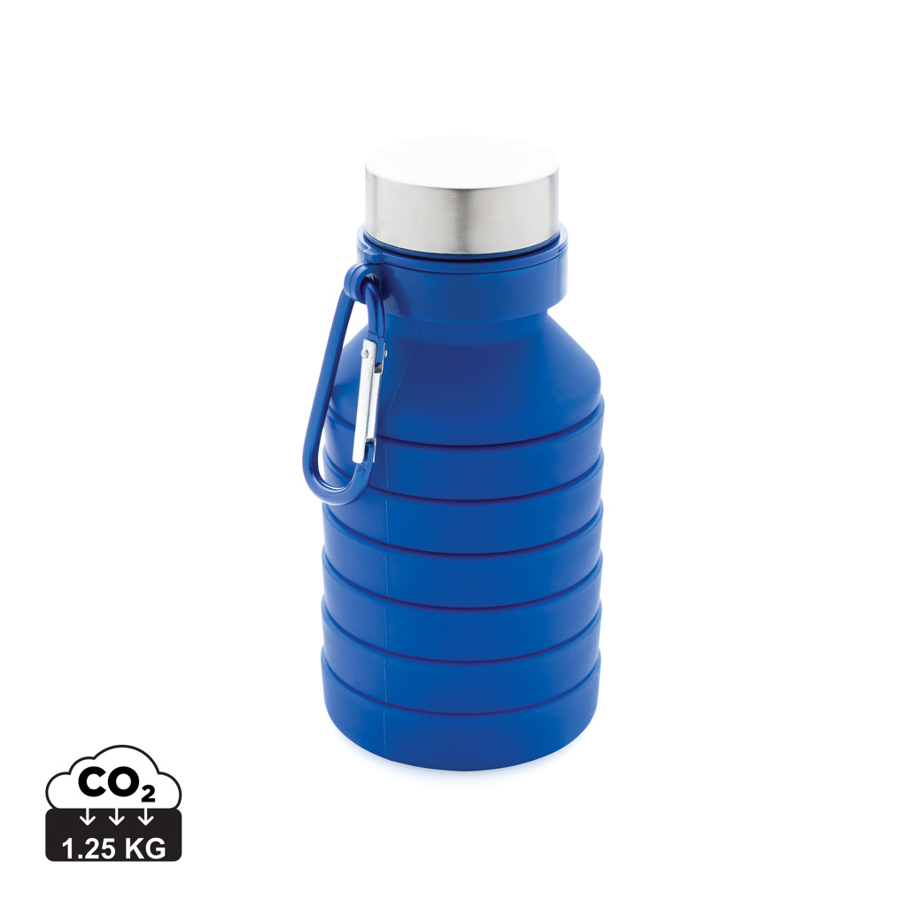 Faltbare Silikonflasche 550 ml mit Logo bedrucken – XD Collection