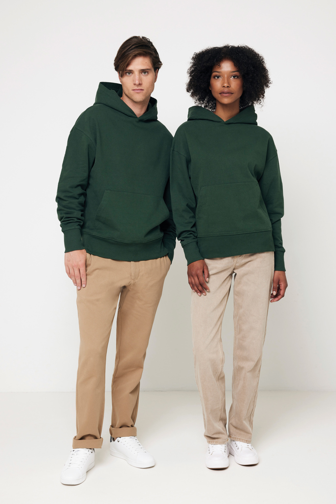 iqoniq Yoho Relax-Hoodie 340 g/m² aus 50 % recycelter & 50 % Bio-Baumwolle, bestickbar & bedruckbar