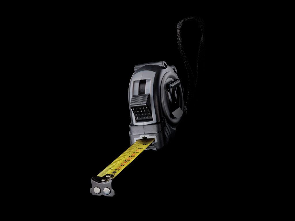 XD Collection Grip Maßband 5m aus RCS-recyceltem ABS, mit Logo bedruckbar