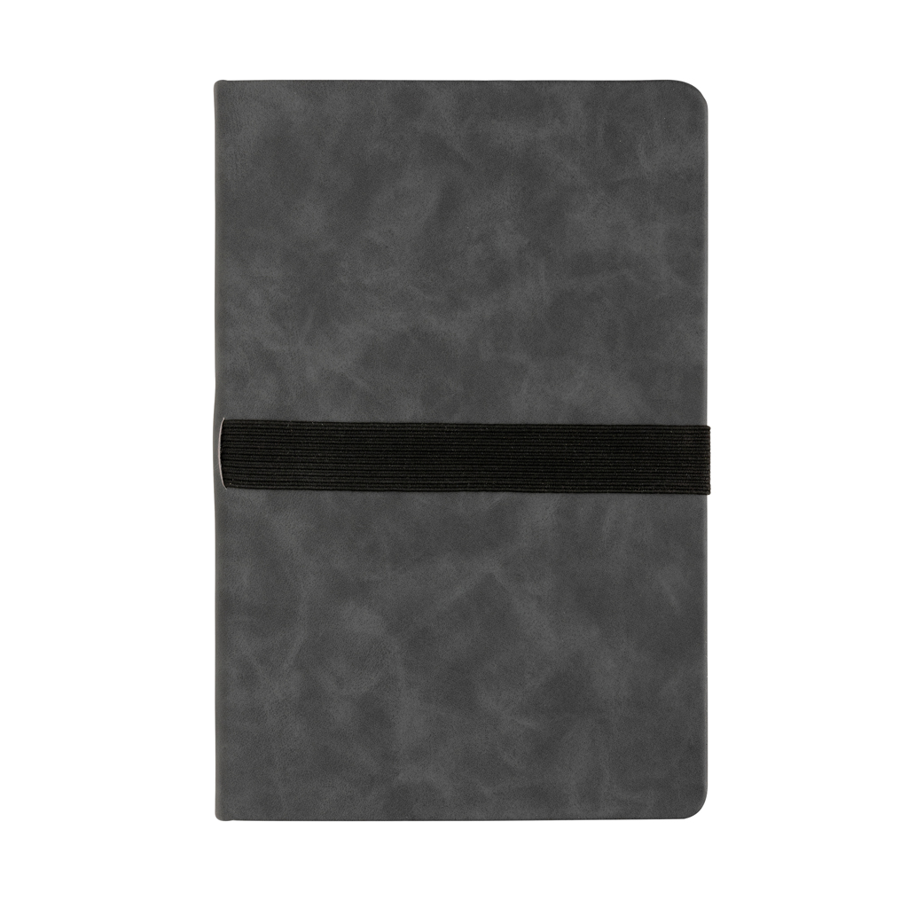 Business Hardcover Notizbuch mit Stift-/Handyhalter, grau Business Hardcover Notizbuch mit Stift-/Handyhalter, grau