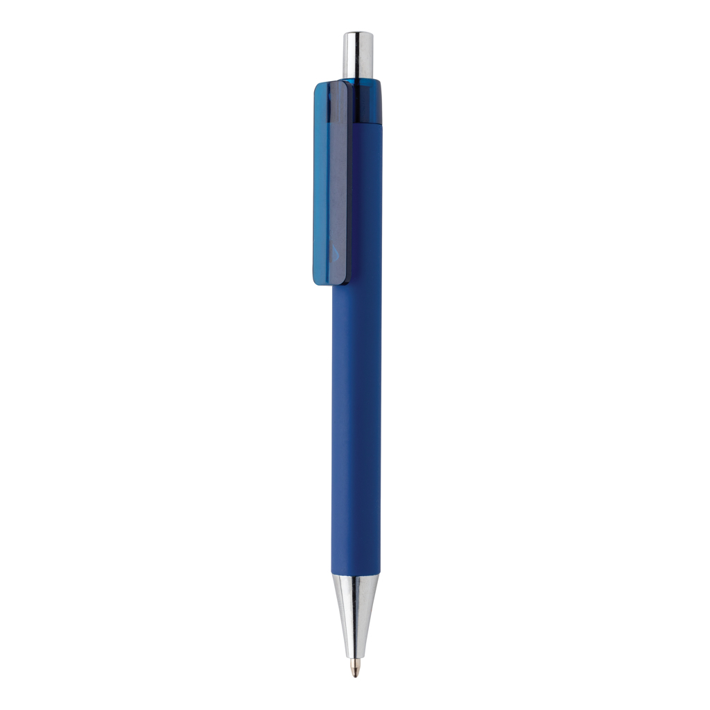 X8 Kugelschreiber Smooth-Touch, Dokumental – navy blau