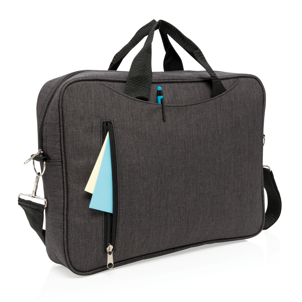 XD Collection Basic 15-Zoll-Laptop-Tasche aus 600D-Polyester, PVC-frei