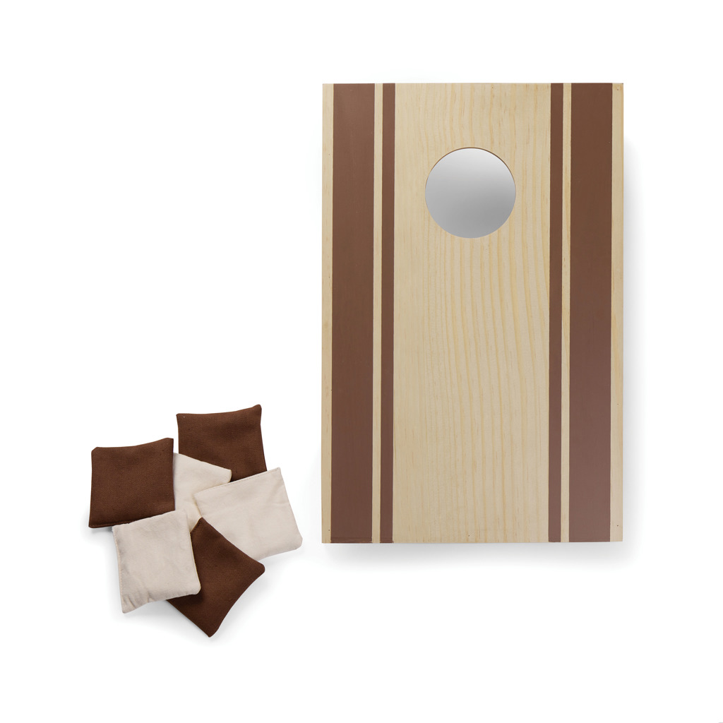 VINGA Cornhole Spiel mit FSC-Spielbrett und 6 Wurfsäckchen
