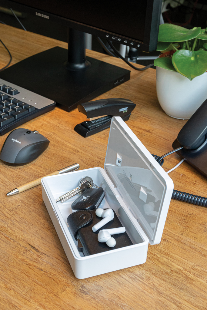 UV-C Sterilisator Box – quecksilberfreie LEDs weiß