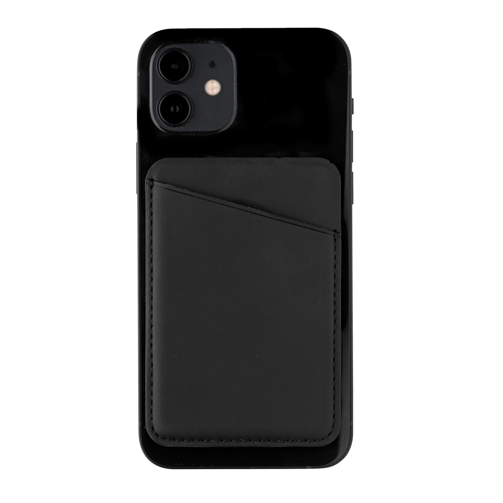 PVC-freier Magnet-Kartenhalter für iPhone 12+ - schwarz PVC-freier Magnet-Kartenhalter für iPhone 12+ - schwarz