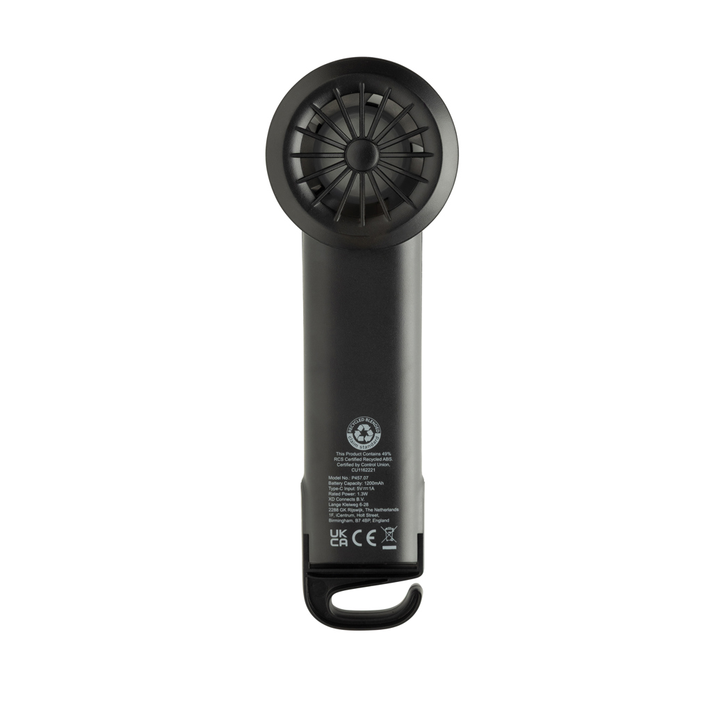 Twist Mini-Ventilator aus recyceltem ABS – XD Collection Twist Mini-Ventilator aus recyceltem ABS – XD Collection