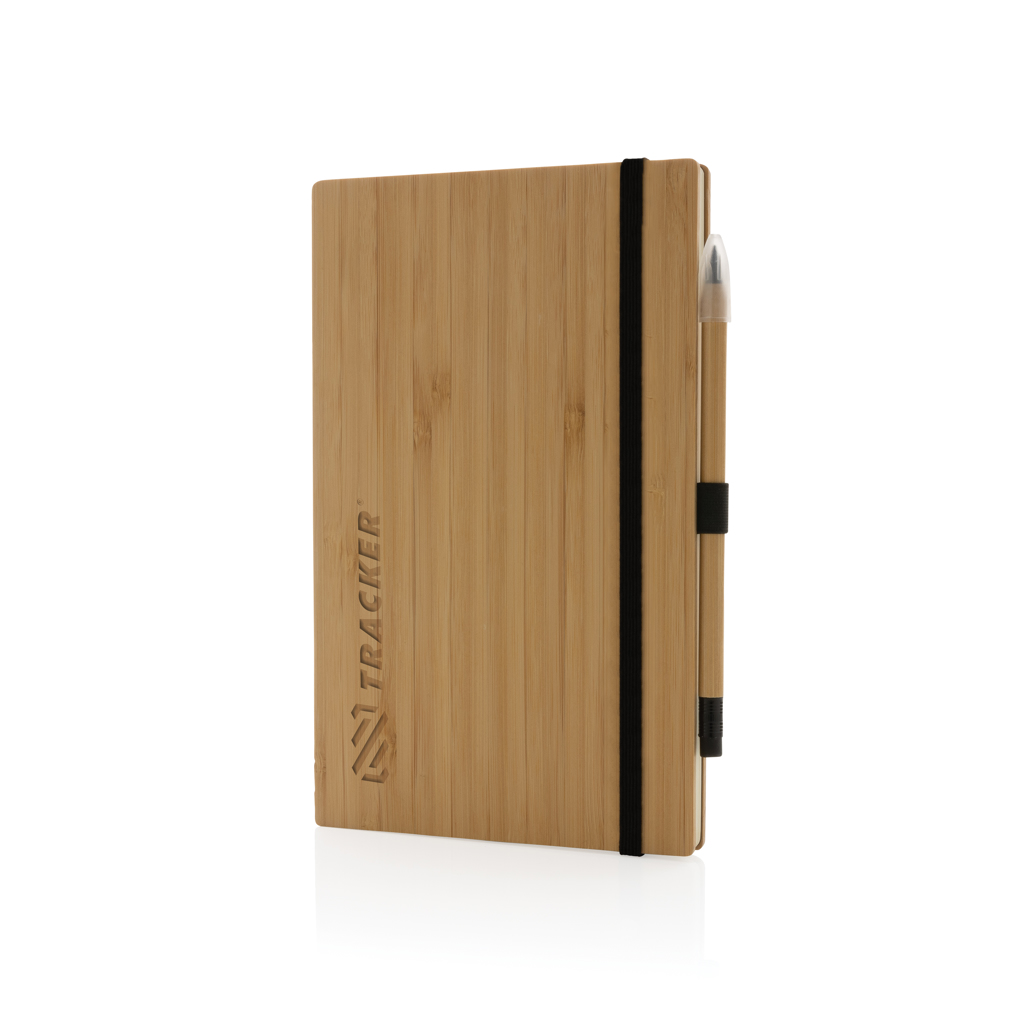 XD Collection FSC-Bambus-Notizbuch mit Infinity-Bleistift im Set — bedruckbar XD Collection FSC-Bambus-Notizbuch mit Infinity-Bleistift im Set — bedruckbar