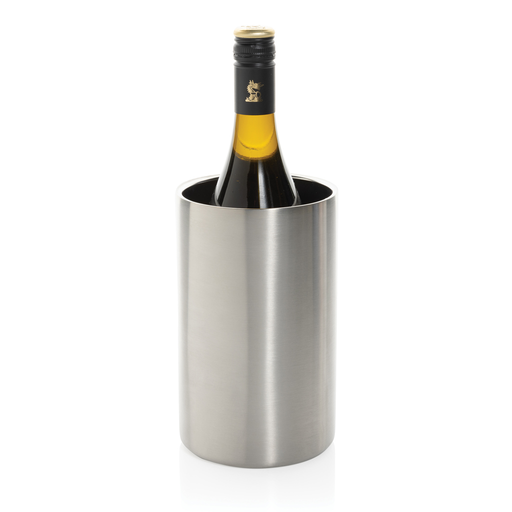 XD Collection Vino Weinkühler aus recyceltem Edelstahl – mit Logo veredelbar