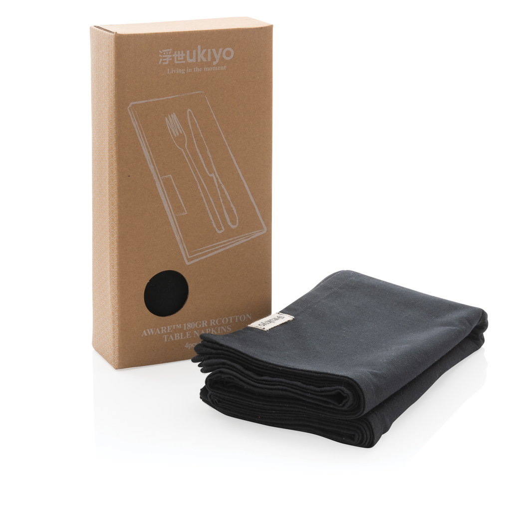 Ukiyo Aware 4-tlg. Servietten-Set 45 × 45 cm rCotton mit Logo bedruckbar