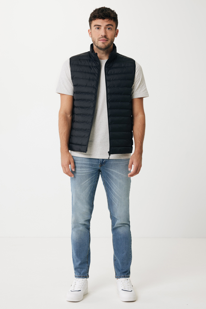 IQONIQ Meru Herren Bodywarmer aus 100% recyceltem Polyester – bedruckbar mit Logo