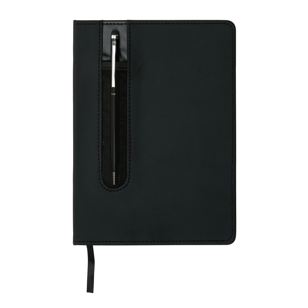 A5 PU-Notizbuch mit Metall-Stylus-Stift, XD Collection (lasergravierbar)