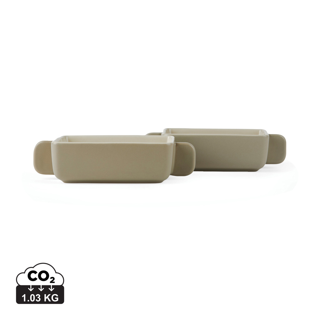 VINGA Monte Neu Mini-Schalen 2er Set aus Steingut, bedruckbar VINGA Monte Neu Mini-Schalen 2er Set aus Steingut, bedruckbar