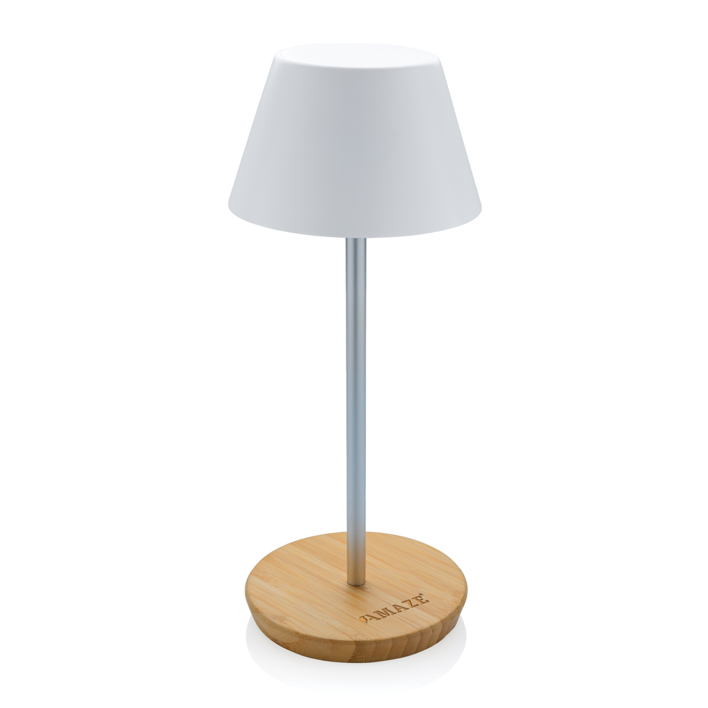 Pure Glow USB-Tischleuchte aus 40% recyceltem ABS und FSC-Bambus, dimmbar Pure Glow USB-Tischleuchte aus 40% recyceltem ABS und FSC-Bambus, dimmbar