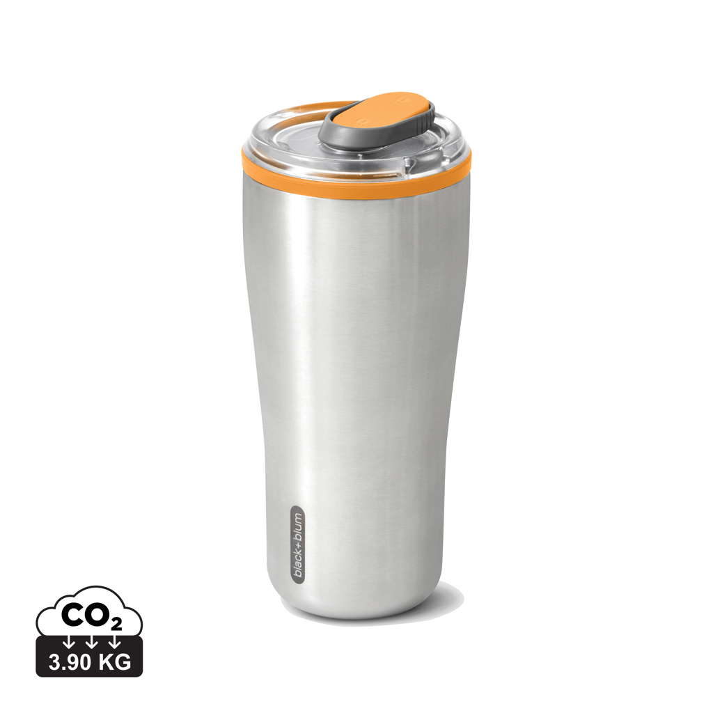 Black+Blum Reisebecher 600 ml, doppelwandig isoliert mit Logo-Gravur