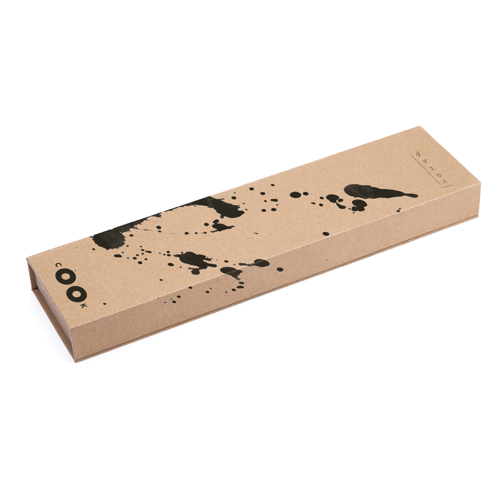 VINGA Hattasan Damascus Santoku Messer mit Logogravur